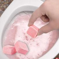 Burbulinės tabletės Skalbimo priemonė Putos Dezodorantas Kvapnus Tualeto valiklis Vonios reikmenys Namų ūkio namams. Tualetui putojančios tabletės Pink 1pcs