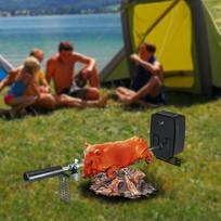 Elektrinis rotiserio iešmo rinkinys su varikliu ir 2 dujinės BBQ mėsos šakutėmis iki 10 kg tolygiai paskirstyto maisto United States