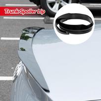 115 cm/45 colių juodos spalvos automobilio uodega galinio stogo bagažinės spoileris, prailginamasis sparnas V formos, skirtas Tesla Model 3 Y 2017–2022 m.