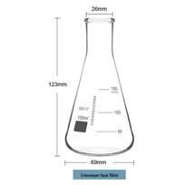 Bingyue stiklinis Erlenmeyer kolba