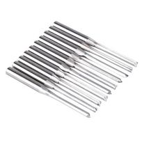 CNC Router Bits Straight Shank Milling Cutter Tool 17mm Cutting Edge Length 3.175mm Engraving Solid Carbide Shank 1