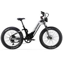Elektrinis dviratis Cyrusher Trax 750W variklis 26  storos padangos pilna pakaba suaugusiųjų E-bike 52V 20AH hidraulinis diskinis stabdys Maksimali apkrova 150 kg No Accelerator-25Km/h balta