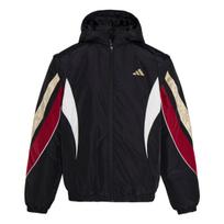 Adidas Krepšinio FW25 Žirgo Metų Riboto Leidimo Kinų Naujųjų Metų Nuimama Patogi Laisva Sportinė Džinsinė Striukė Su Gobtuvu Ilgomis Rankovėmis Medvilninė Striukė Vyriškos Striukės KS3171 L