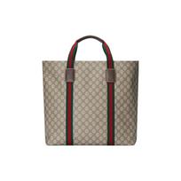 Gucci dvigubo G logotipo drobės pirkinių krepšys vyriški pirkinių krepšiai smėlio spalvos ebono 763287-fachl-8844 Shopping Bag Set(Basic Set+Shopping Bag)