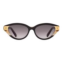 Louis Vuitton Petit Soupçon Cat Eye Akiniai nuo saulės Moteriški akiniai nuo saulės Auksiniai Juodi Z3181U F,Gold/Black
