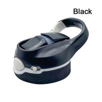 Patvarus pakeitimas su šiaudeliu Termoso kavos puodelio dangtelis Silikoniniai gėrimo puodelio dangteliai Puodelio dangtelis Vandens buteliukas juoda
