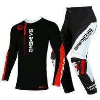 motocross gear set for kids Youth Jersey Pant Kits child green Motorcycle black 3 4 5 6 7 8 9 10 year Off-road suit blue orange Enduro cross boy girl S-20 black