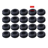 20/100PCS O Rubber Seal Ring Black 8MM 10MM 12MM 14MM Double-side Grommet Gasket for Protect Wire Cable Hole Protection Washer 20PCS