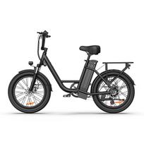 URLIFE E20 Daugiafunkcinis Elektrinis Dviratis 48V13Ah Baterija 500W Variklis 20 Colių Stori Padangos 25KM/H Didžiausias Greitis 65KM Nuotolis Miesto Kelionėms Elektrinis Dviratis juoda