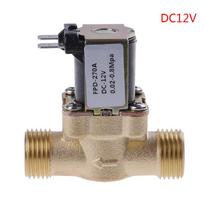 G1/2'' žalvarinis elektrinis solenoidinis vožtuvas nuolatinės srovės 12V 24V AC220V saulės vandens šildytuvui DC12V