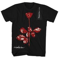 2025 Depeche Mode Roko Marškinėliai Trumpomis Rankovėmis Rožiniai Vyriški ir Moteriški Marškinėliai Punk Amerikietiško Hip Hop Medvilniniai Marškinėliai Aukštos Kokybės Marškinėlis S