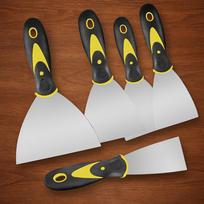 2/3/4/5 Inch Carbon Steel Putty Knife Scraper, Multi-Size Spatula, Paint and Wall Repair Tool, Essential for Household and Indus 3''