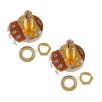 2 vnt. A500K/B500K linijinio kūgio potenciometras, trumpas velenas, gitaros potenciometrai, garsumo, tono, gitaros potai, lengva naudoti