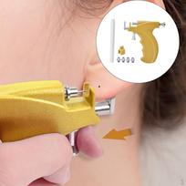 Ear Tool Kit Premium Ears Piercer Machine Stud Earrings for Earring Pericings Easy to Use geltona