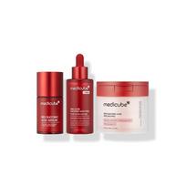 MEDICUBE Red Succinic 3-Step Advanced Acne Care Set + Centellaca Mask 10 Sheets