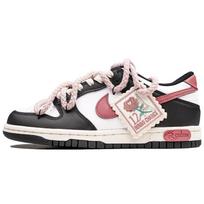 Nike Dunk Black Low top Skateboard Shoes GS Black Pink CW1590-100(Team27-GS) 36.5