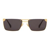 Louis Vuitton Heritage Checkered Design Metal Square Sunglasses Men sunglasses Gold Z3206U U,Gold
