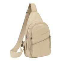 Women Chest Sling Bag Large Capacity Waterproof Adjustable Strap Zipper Crossbody Bag Outdoor Travel Single Shoulder Sports Pouch rožinė
