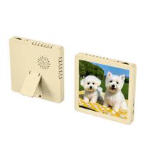DIY Photo Frame with Wireless Bluetooth Speaker Music Fridge Magnet Customizable Personalized Memory Storage Home Decor smėlis