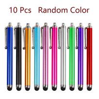 Versatile 10x Metal Universal Stylus Pen For Ipad Iphone Touch Screens With Scratch Resistance 10pcs(Random Color）