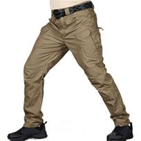 Vyriškos taktinės treniruočių kelnės Medvilnės ir lino mišinys Kelių kišenės Miesto komutuotojo krovininės kelnės Slim Fit sportinės kelnės 2XL pilka