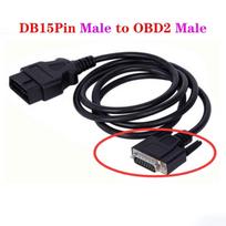 OBD 2 kabelio 16 kontaktų prie DB15 kištuko nuosekliojo prievado RS232 adapterio jungties automobilio kabelis 100 cm 16 kontaktų PRIE DB25 kaiščio serijinis RS232 OBD2 KABLE