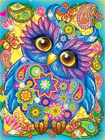 5d Diamond Painting New Owl Cartoon Full Square/round Embroidery Colorful Bird Animal Mosaic Home Decor Full Round 20x30CM