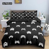 Kids Boys Teens Gamer Bedding Set Gamepad Duvet Cover GamePad Quilt Cover 3D Print Bedding Queen King Polyester Comforter Cover EU single(135x200cm)