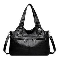 Didelės talpos prabangi dizainerio prekės ženklo pagrindinė aukštos kokybės minkštos odos peties crossbody rankinė