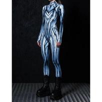 Moteriški 3D skaitmeninio spausdinimo Helovino Cosplay pėdkelnės kombinezonas suaugusiems vientisas karnavalo vakarėlio scenos pasirodymo šokių kostiumas apranga S
