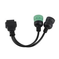 J1708 6 Pin J1939 9 Pin to OBD2 16 Pin Female Adapter Diagnostic Y Cable for Heavy Duty Trucks Buses Trailers