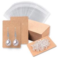 480Pcs Earring Holder Card withPlastic Opp Bag Earring Display Card for Earring Necklace Display Jewelry Packaging 1