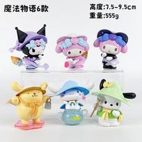 Sanrio staigmenų dėžutė Kawaii Kuromi Cinnamoroll My Melody veiksmo figūrėlės Anime figūrėlės Lėlės Staigmenų maišelio žaislai mergaitei