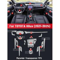 Anti-scratch Car Interior Center Console Media Dashboard Navigation TPU Protector Film For TOYOTA HILUX -2025 Sticker Left rudder driving
