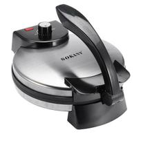 110V-220V Pancake Machine 10-inch Electric Cake Pan, Electric Pancake Machine 25cm Egg Roll Machine, Double-sided Heating