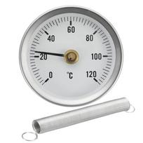 63 mm spaustukas vamzdžio termometras Temperatūros matuoklis su spyruokle 0-120º C