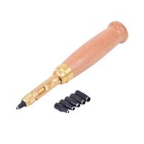 M-Modern-6 Tip Sizes 1.5Mm, 2Mm, 2.5Mm, 3Mm, 3.5Mm, 4Mm Screw Hole Punch/Auto Leather Tool Book Drill Craft Kit