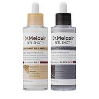2 VNT. Dr.Melaxin PEEL SHOT GLOW ŠVEITIKLIS RYŽIŲ AMPULĖ (BALTI RYŽIAI/JUODI RYŽIAI) 80 ml