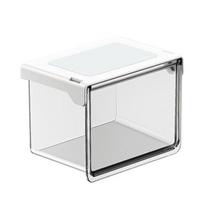Storage Box with Transparent Moisture-Proof Drawer Container Easy Installation under Cabinet Storage Organizer for Cosmetics Cotton Swabs Hair Ties S