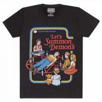Steven Rhodes Unisex Suaugusiųjų T-shirt „Let's Summon Demons“ S juoda