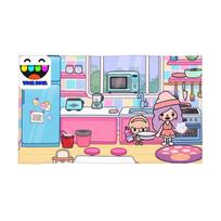 Toca Life Dėžutė Toca Boca Mielas Žaidimas Minkštas Veido Rankšluostis Greitai Džiūstantis Baseino Vonios Medvilniniai Rankšluosčiai Sugeriantis W40*H60(CM)