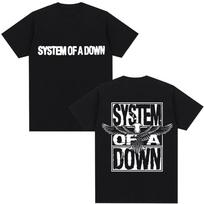 Rock Band System of A Down Graphic T Shirt Unisex Vintage Alternative Metal Music Gothic Tshirt Cotton Fashion Oversized T Shirts 3XL