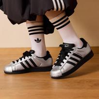 adidas Superstar II Silver Metallic Black (Women's) 41