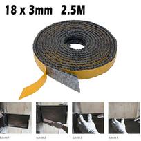 2,5 m sandarinimo juostelė krosnelės virvė Oro išleidimo angos sandarinimo juostelė 18x3 mm juodos kamino durelių sandarikliai stiklo pluošto židinio krosnelės ugnies juosta China Mainland gray