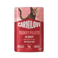 CARNILOVE Gravy rich in Turkey enriched with Valerian konservai katėms 85 g