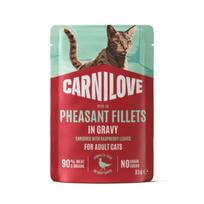 CARNILOVE Gravy rich in Pheasant enriched with Raspberry Leaves konservai katėms 85 g