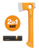 FISKARS UNIVERSALUS KIRVIS X13 + GALASTUVAS