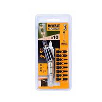 DEWALT ANTGALIŲ RINKINYS 10 vnt. TORSION + SUKAMASIS LAIKIKLIS 20