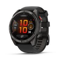 Garmin fēnix 8 Pro išmanusis laikrodis / 51 mm / AMOLED / Sapphire / Pilkos anglies spalvos DLC titanas / Juoda-pilka akmenukų spalva