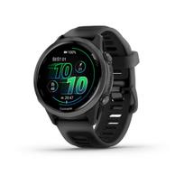 Garmin Forerunner 570 laikrodis / Aliuminis / 42 mm / Pilkai melsva / Juodas dirželis